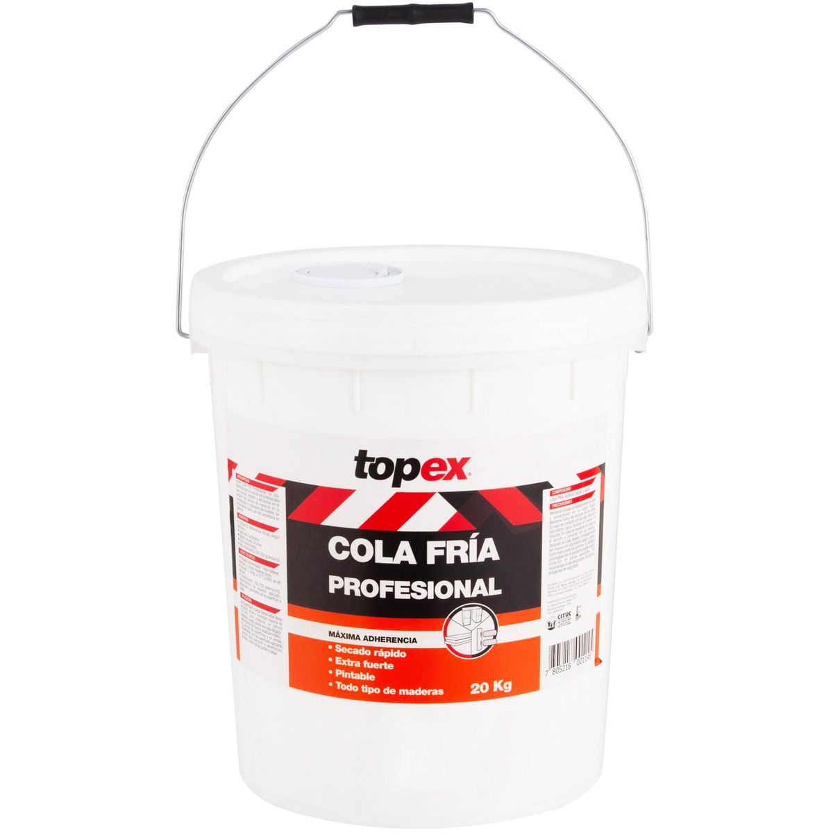 TOPEX - Cola Fría Profesional 20 kg Blanco
