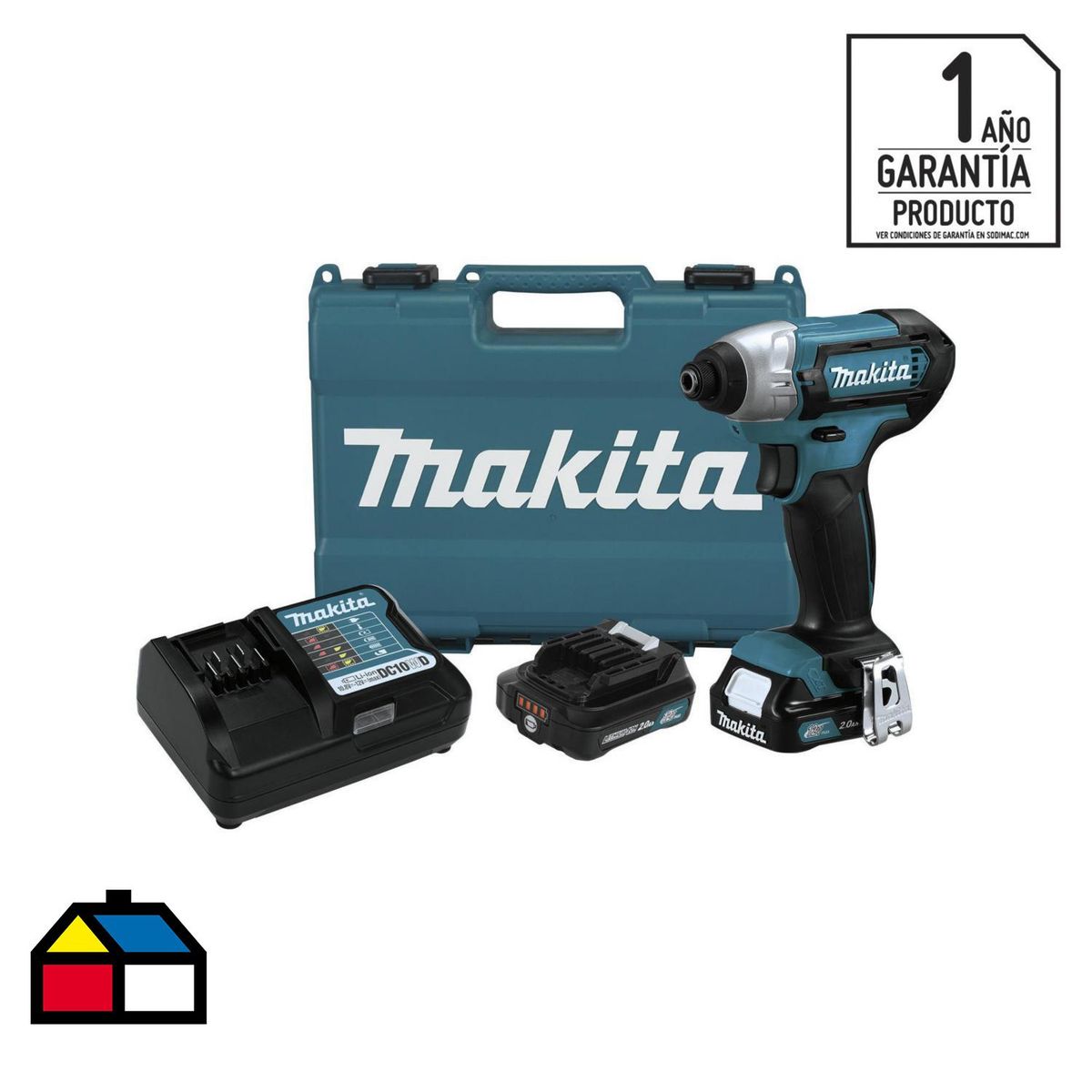 MAKITA - Atornillador de impacto inalámbrico 12 V + 2 baterías