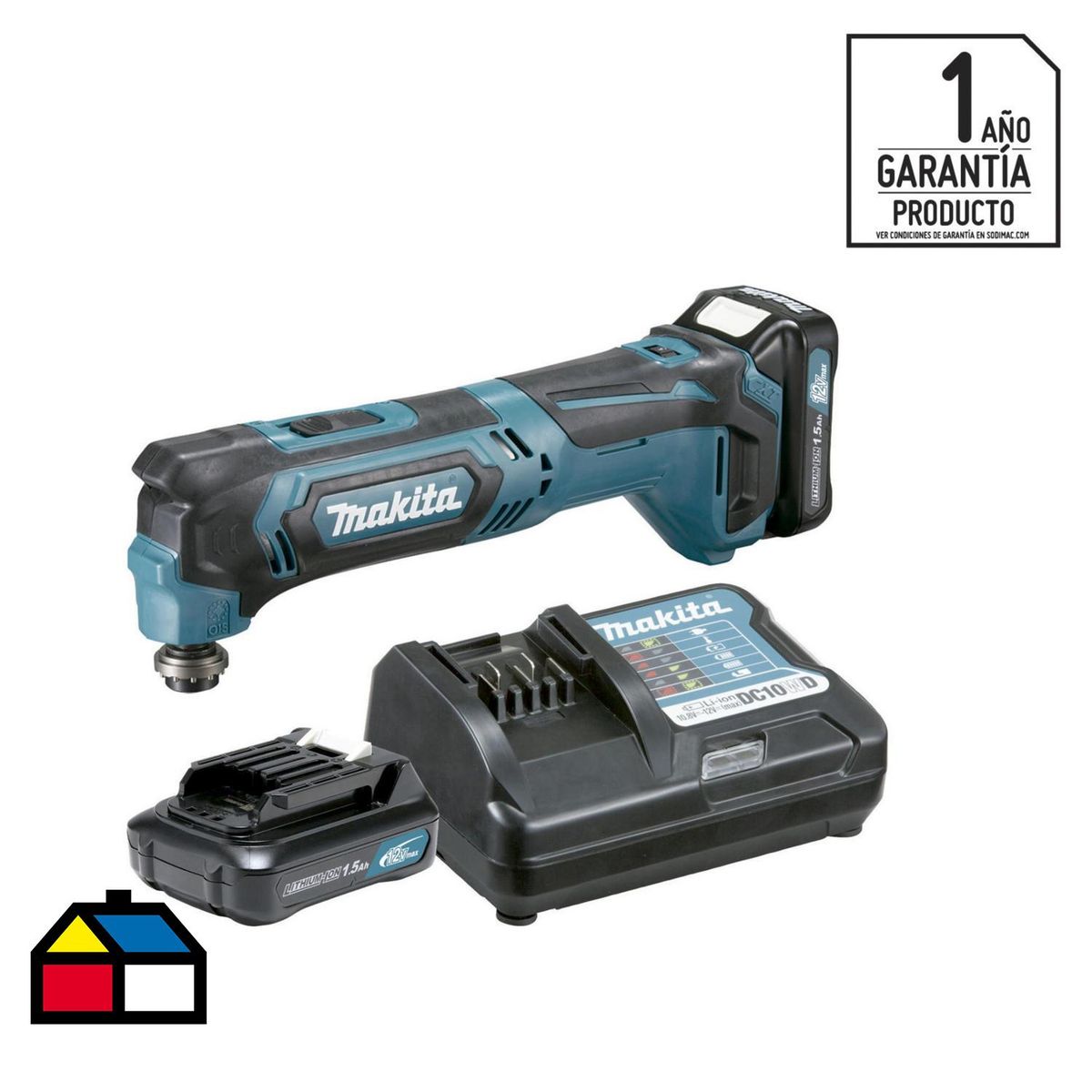 MAKITA - Multitool inalámbrica 12V + 2 baterías