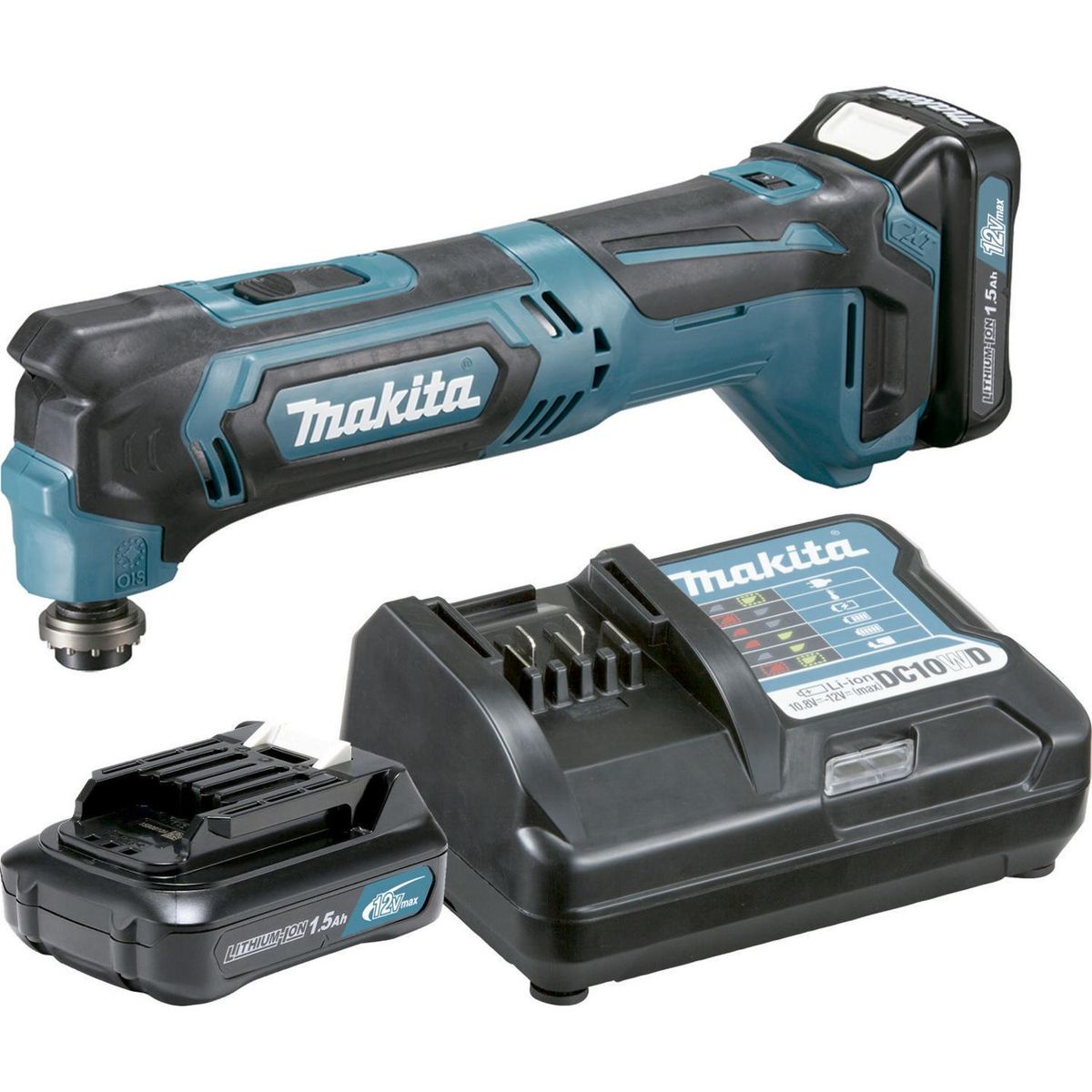 MAKITA - Multitool inalámbrica 12V + 2 baterías