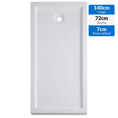 Receptaculo rectangular acrilico 140x72x7cm