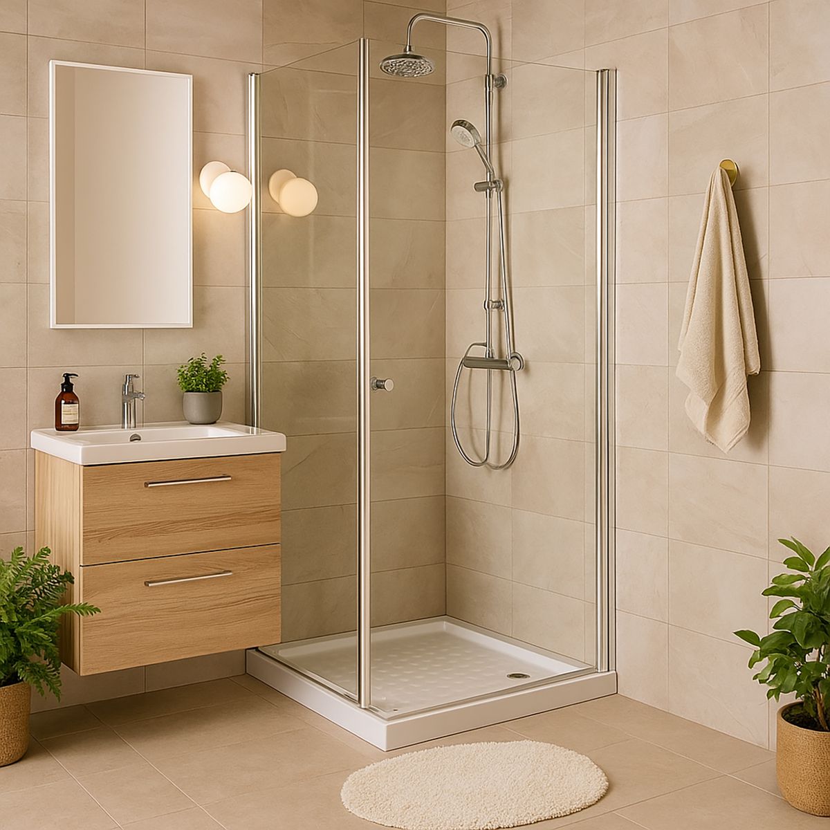 SENSI DACQUA - Receptaculo cuadrado acrilico 90x90x7cm