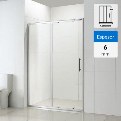 Mampara ajustable  6mm 135-150x185cm