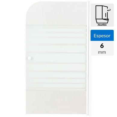 Mampara bao lineas Cordoba 140x80 6mm