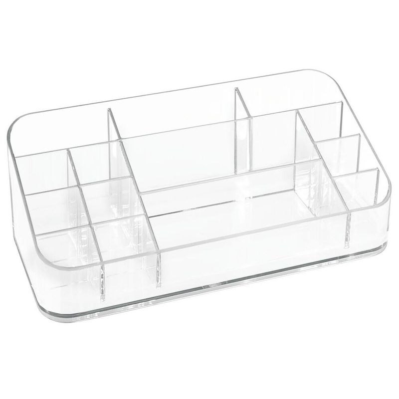 IDESIGN - Organizador de Cosméticos 9x22x12 cm Blanco
