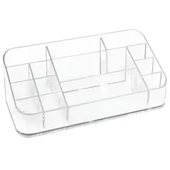 IDESIGN - Organizador de Cosméticos 9x22x12 cm Blanco