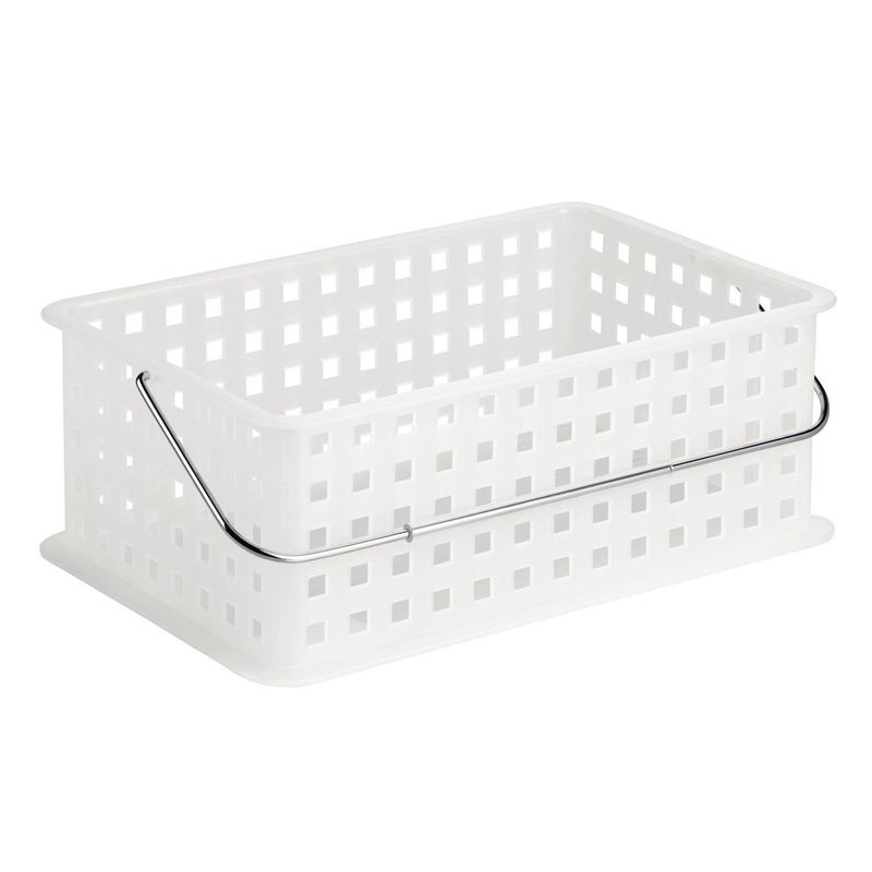 IDESIGN - Organizador 8x5x15 cm Blanco/Gris