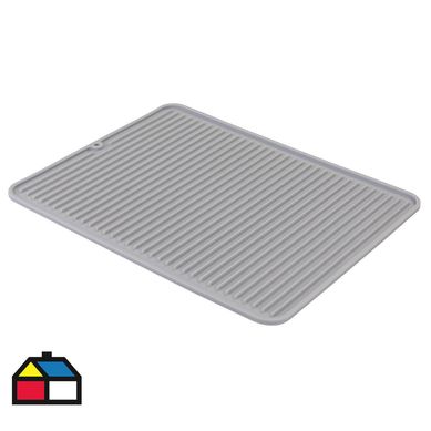 Escurridor largo silicona gris.