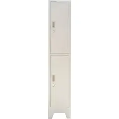 MOVILOCKERS - Locker con Portacandado 2 Puerta(s) 29x170x45 cm Gris Perla