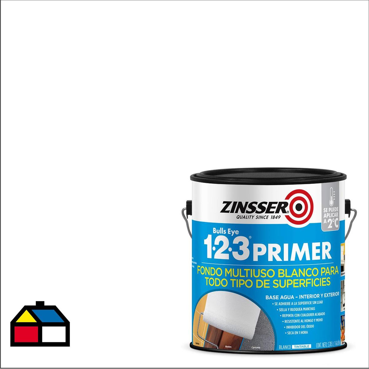 RUST OLEUM - Primer Multiuso Rust-oleum 123 Base Agua Interior Exterior Galón