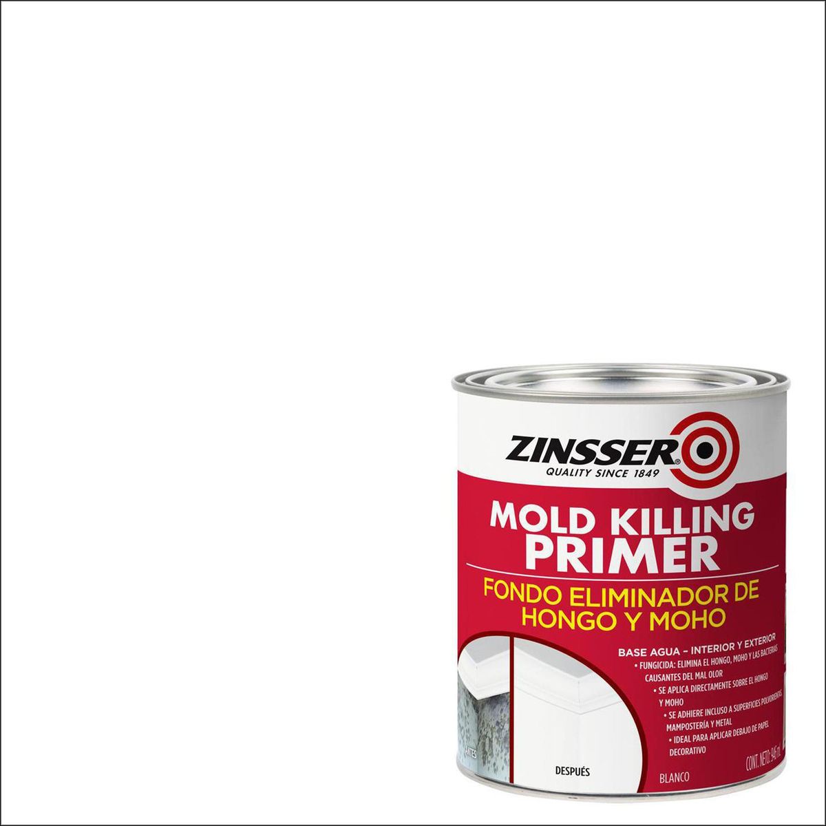 RUST OLEUM - Primer Fondo Mold Killing Tarro 0.25 galón(es) Mate Blanco