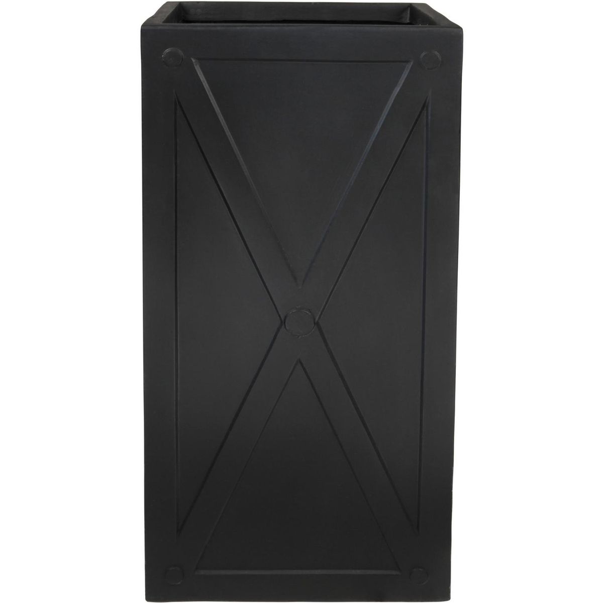 MJP - Macetero de Fibra de Vidrio 34.5x69.5 cm Grafito