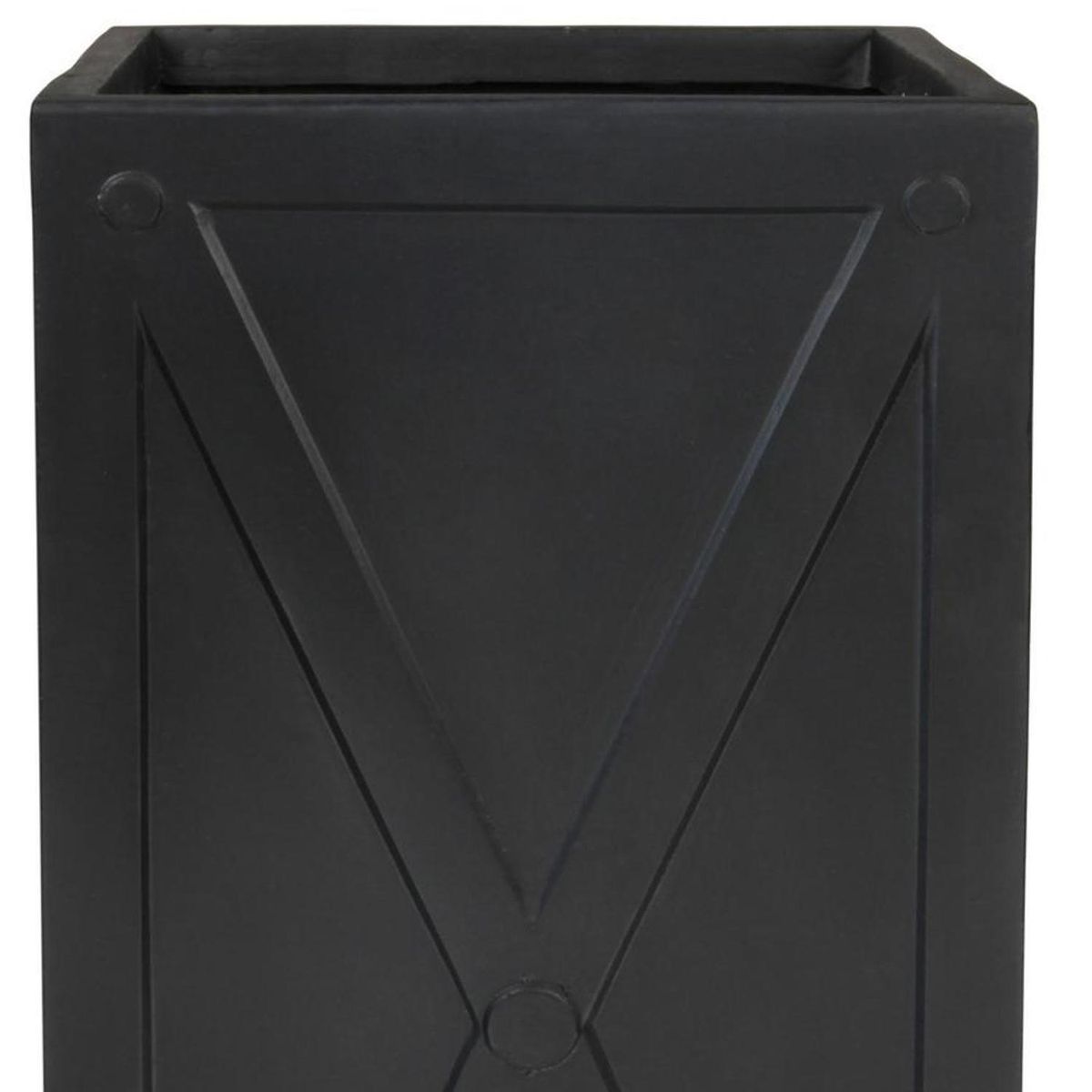 MJP - Macetero de Fibra de Vidrio 34.5x69.5 cm Grafito