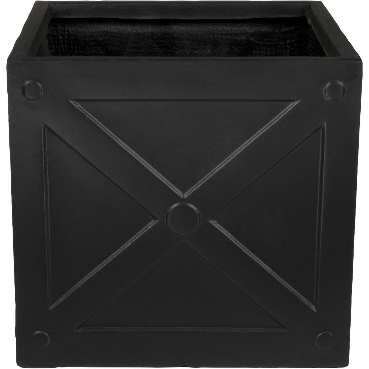 MJP - Macetero de Fibra de Vidrio 53.5x49 cm Grafito