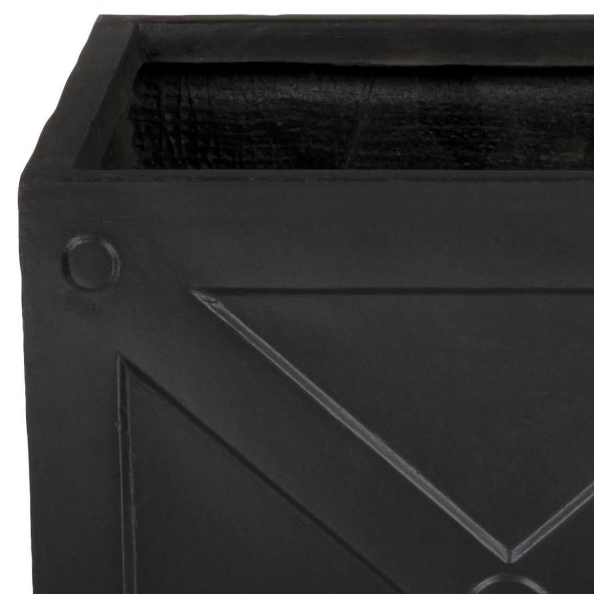 MJP - Macetero de Fibra de Vidrio 53.5x49 cm Grafito