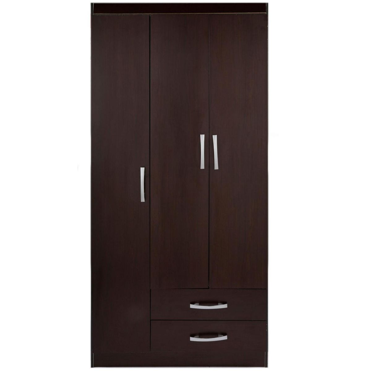 CASA BONITA - Clóset 3 Puerta(s) 2 Cajón(es) 6 Repisa(s) 83x182x47 cm Chocolate