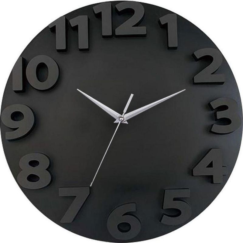 JUST HOME COLLECTION - Reloj 3d go 50x50cm negro