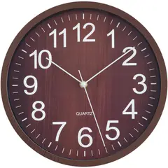 JUST HOME COLLECTION - Reloj wooden 29x29cm oscuro