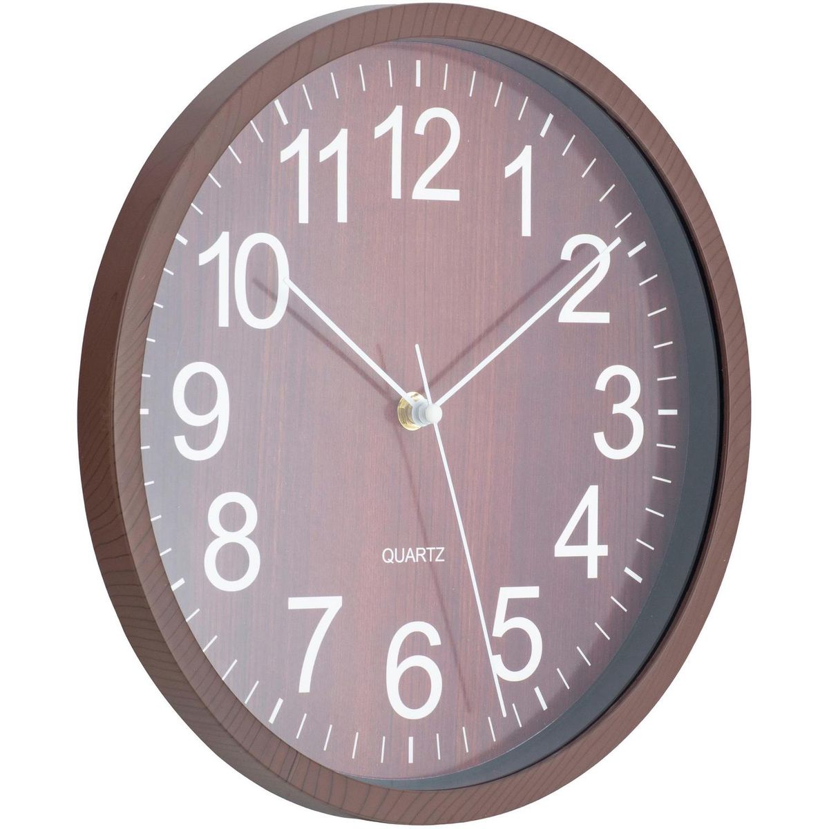 JUST HOME COLLECTION - Reloj wooden 29x29cm oscuro