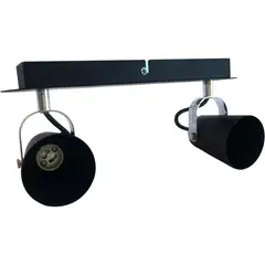 BYP - Barra 2 luces GU10 Aurus negro mate