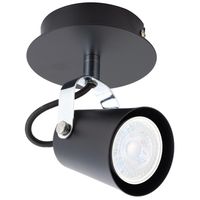 Apliqué Aurus 1 Luz Metal Negro