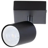 Apliqué Silo 1 Luz Metal Negro