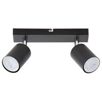 Barra Led Silo 2 Luces Metal Negro