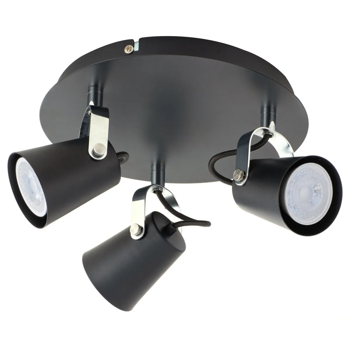 BP ILUMINACION - Barra Led Aurus 3 Luces Metal Negro