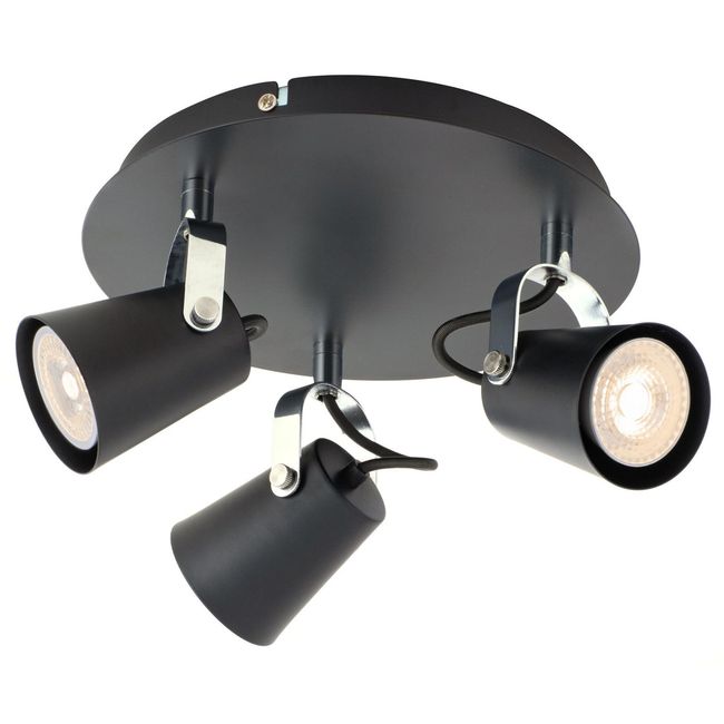 BP ILUMINACION - Barra Led Aurus 3 Luces Metal Negro