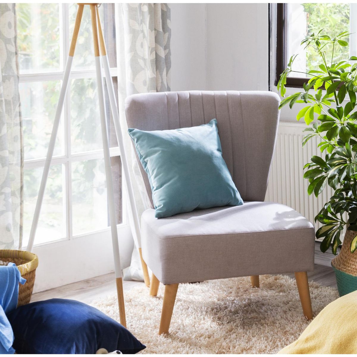 PALERMO - Cojín velvet menta 40x40cm