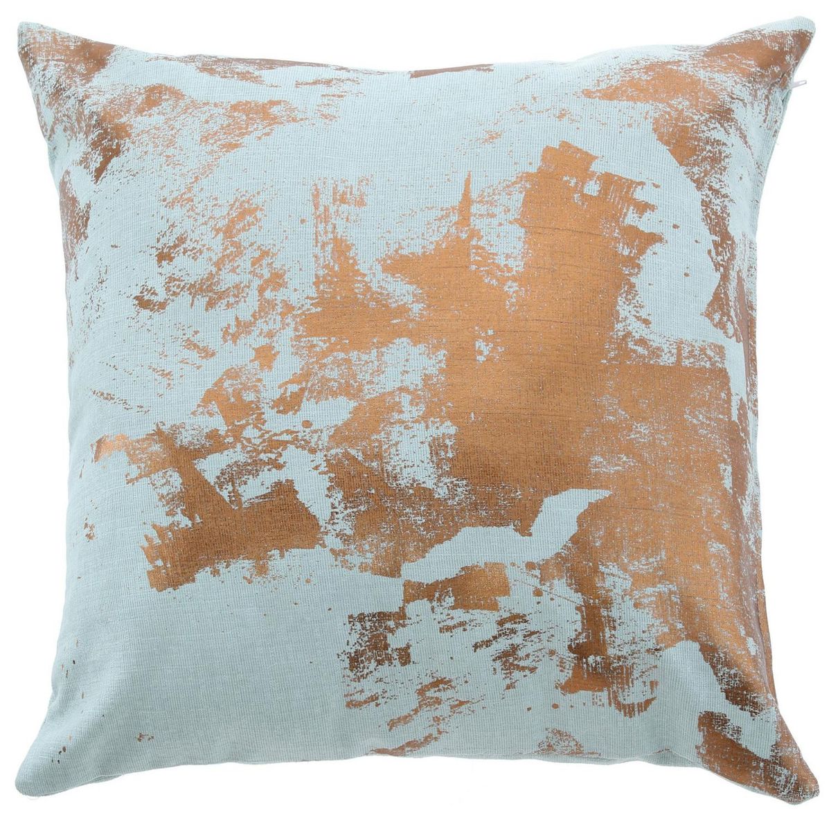 Cojín folia cobre menta 45x45 cm, marca ATMOSPHERA HOME - Foto Principal