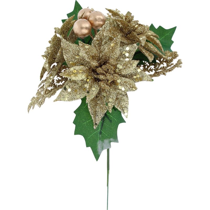 DEAR SANTA - Adorno ramas 12x12x17.5 cm dorado