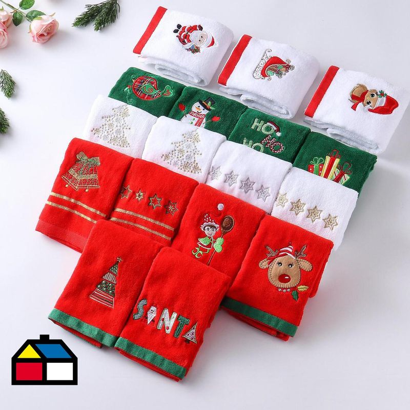 DEAR SANTA - Toalla visita 28x46 cm algodón  380gsm