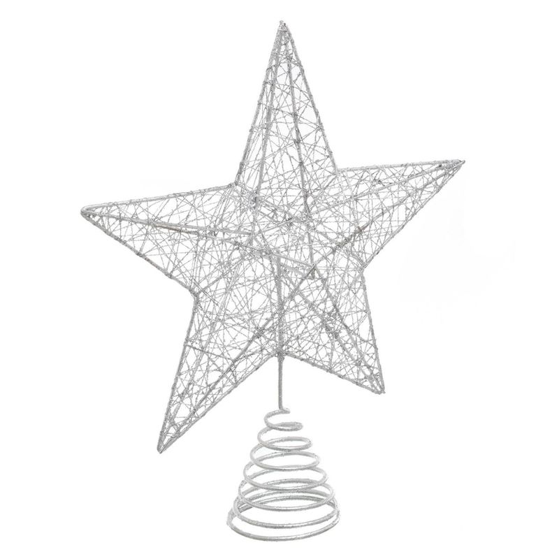DEAR SANTA - Tope estrella glitter 25 cm