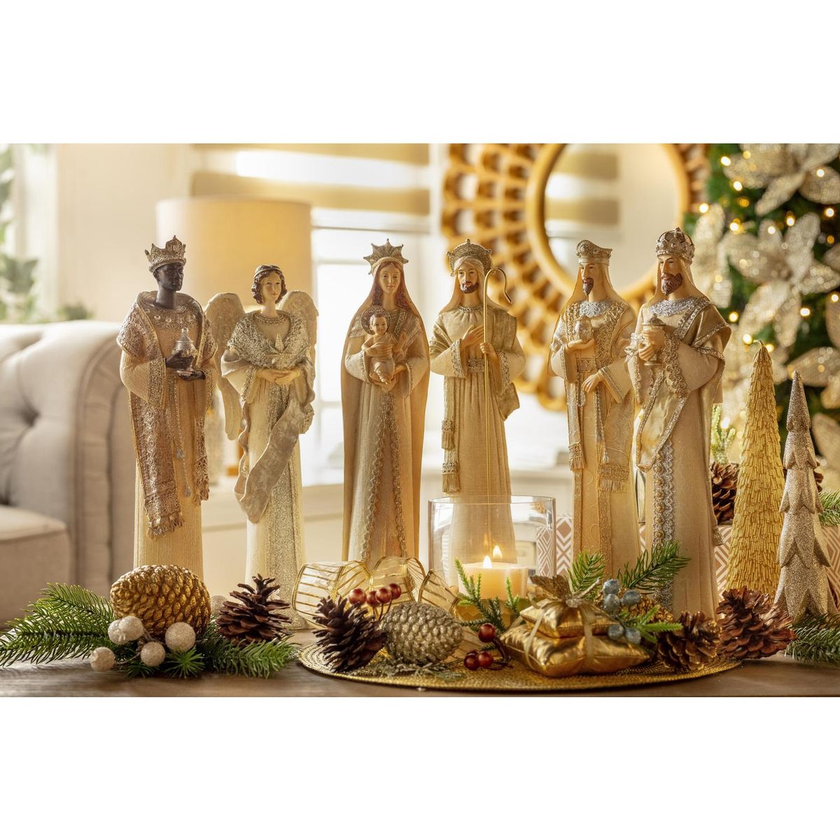 DEAR SANTA - Pesebre 6 piezas 37 cm