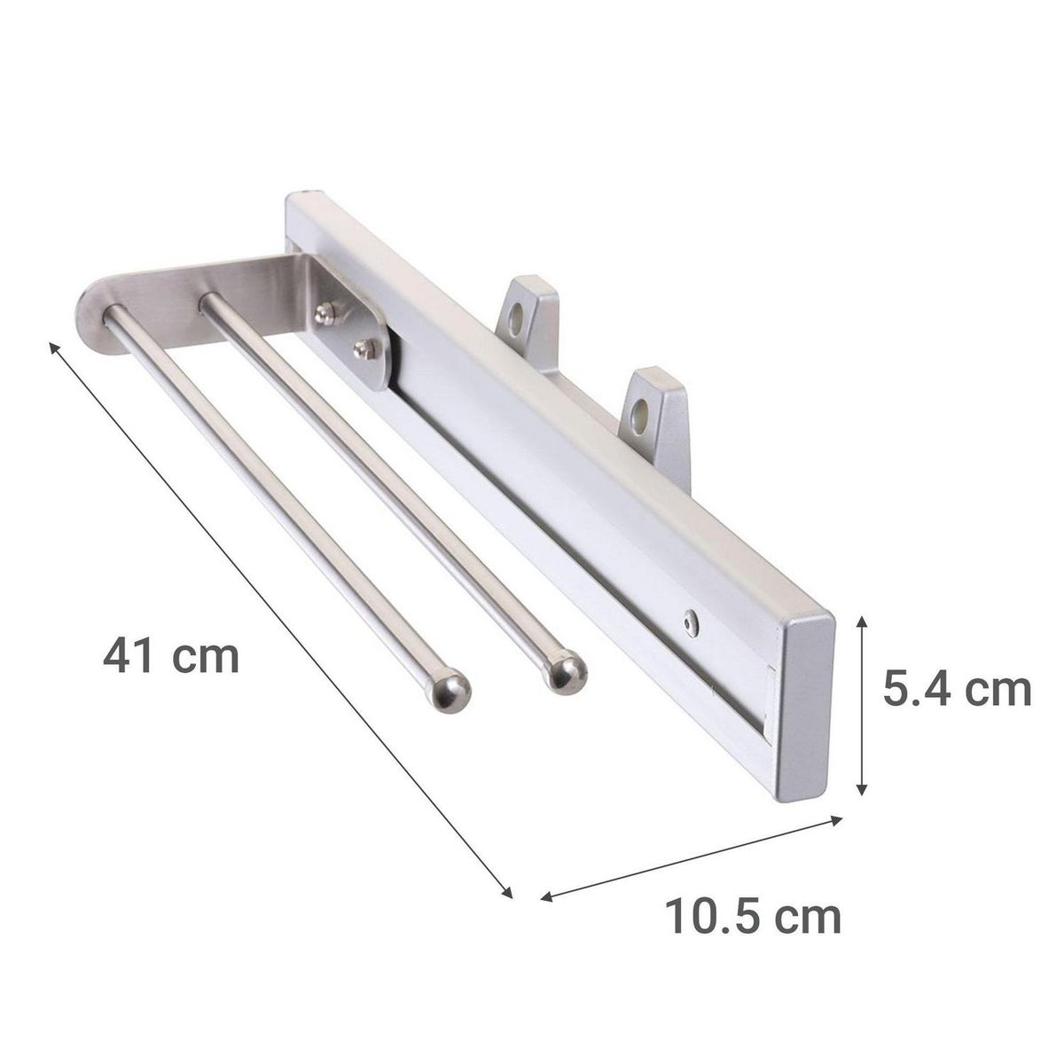 HOMY - Colgador Organizador de Pañuelos Metal Plateado