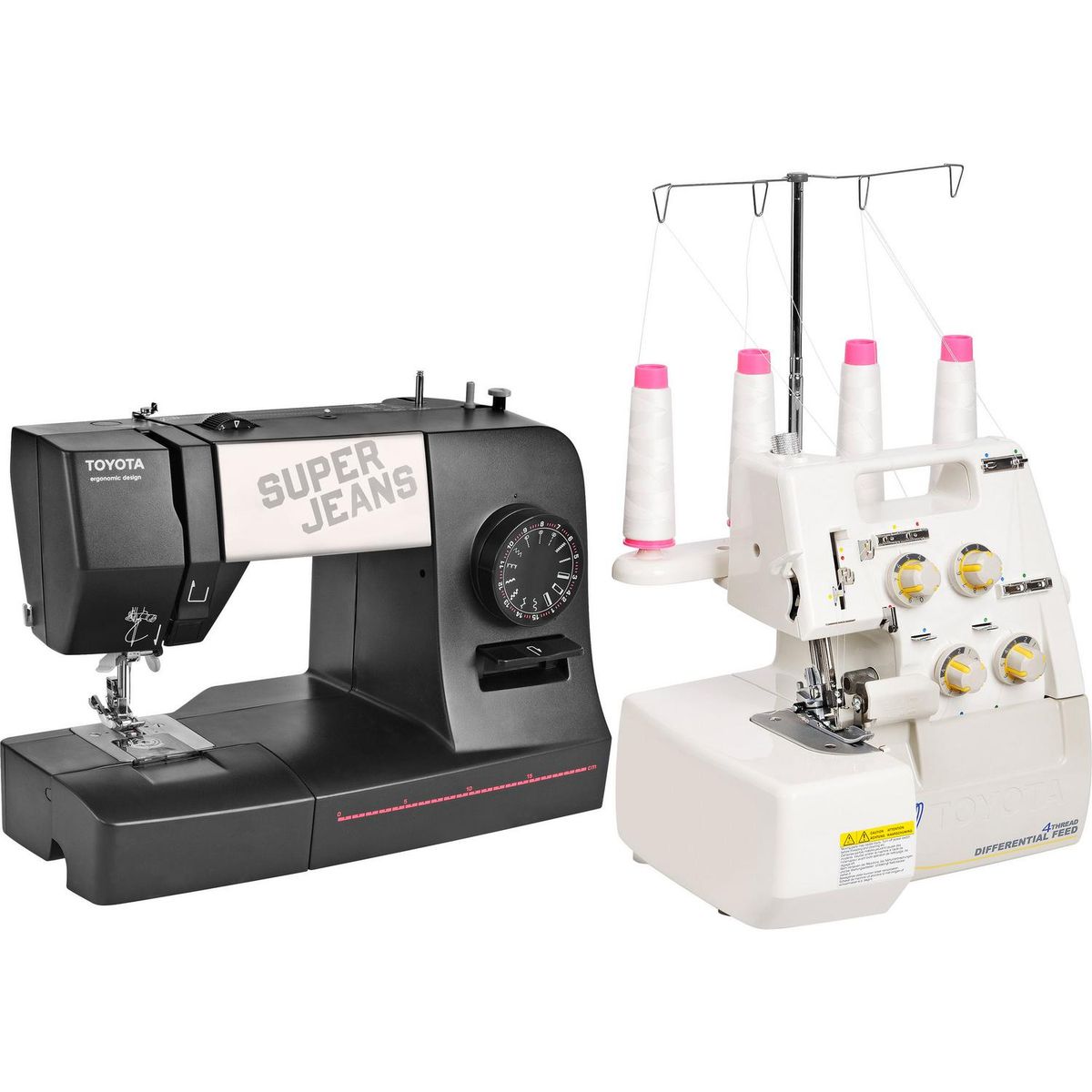 TOYOTA - Combo máquina de coser + overlock superjeans