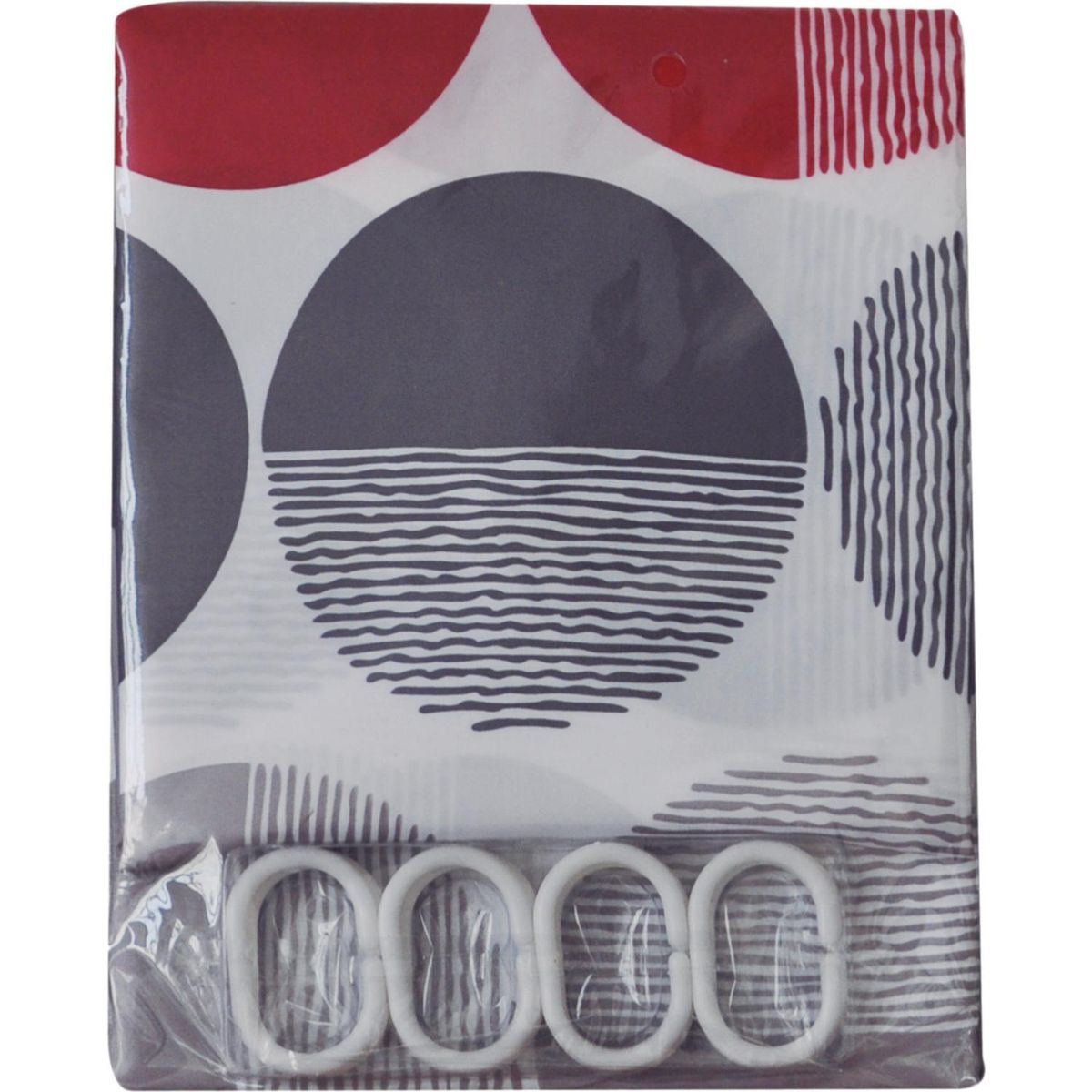 PALERMO - Cortina de baño Circular poliéster 180x180 cm