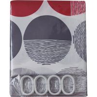 Cortina de baño Circular poliéster 180x180 cm