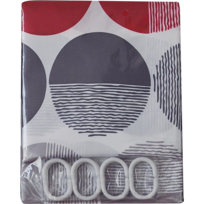 PALERMO - Cortina de baño Circular poliéster 180x180 cm