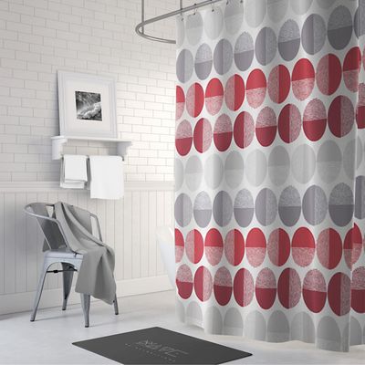 Imagen 2 del producto Cortina de baño Circular poliéster 180x180 cm