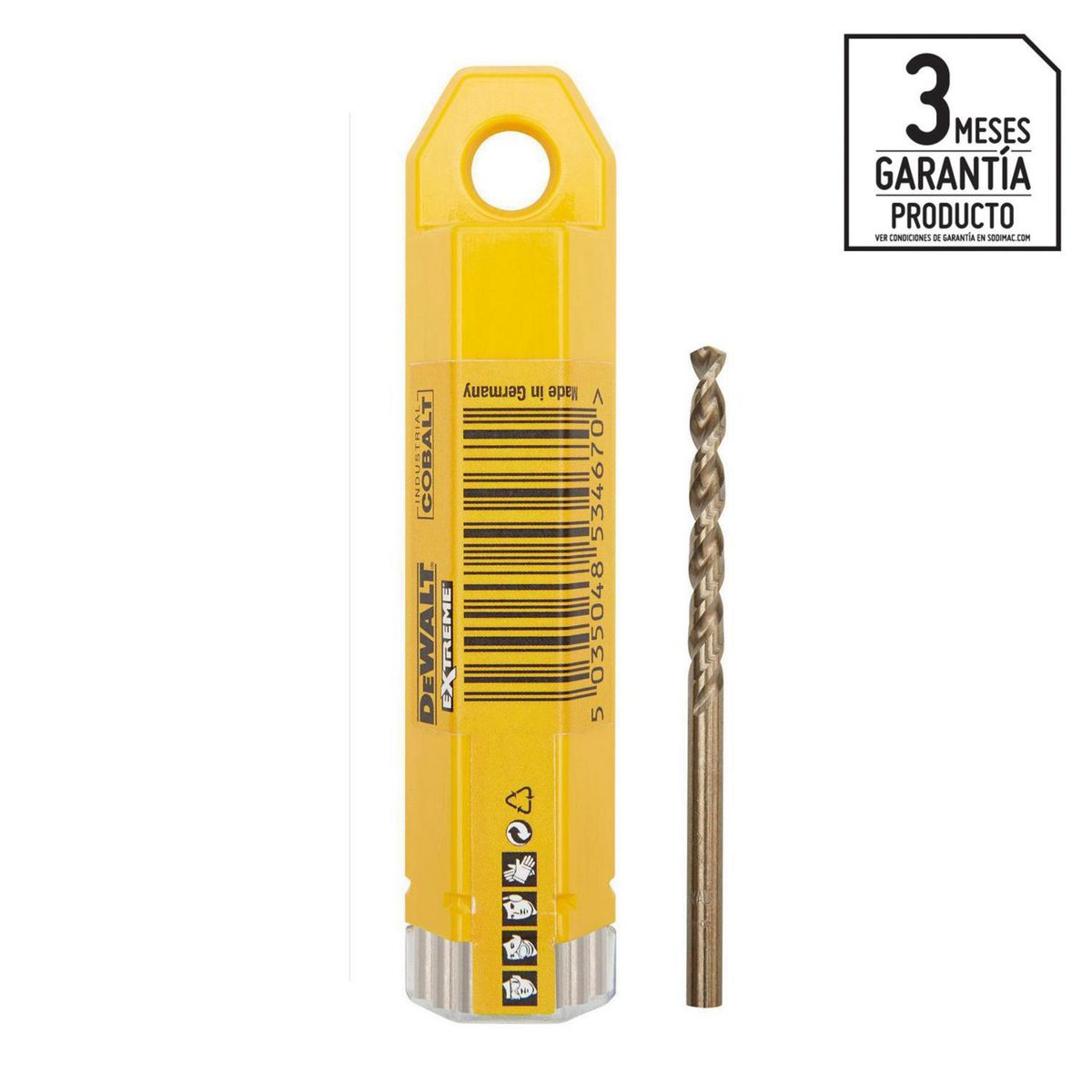 DEWALT - Broca HSS-cobalto 8% 3.5 mm 10 un