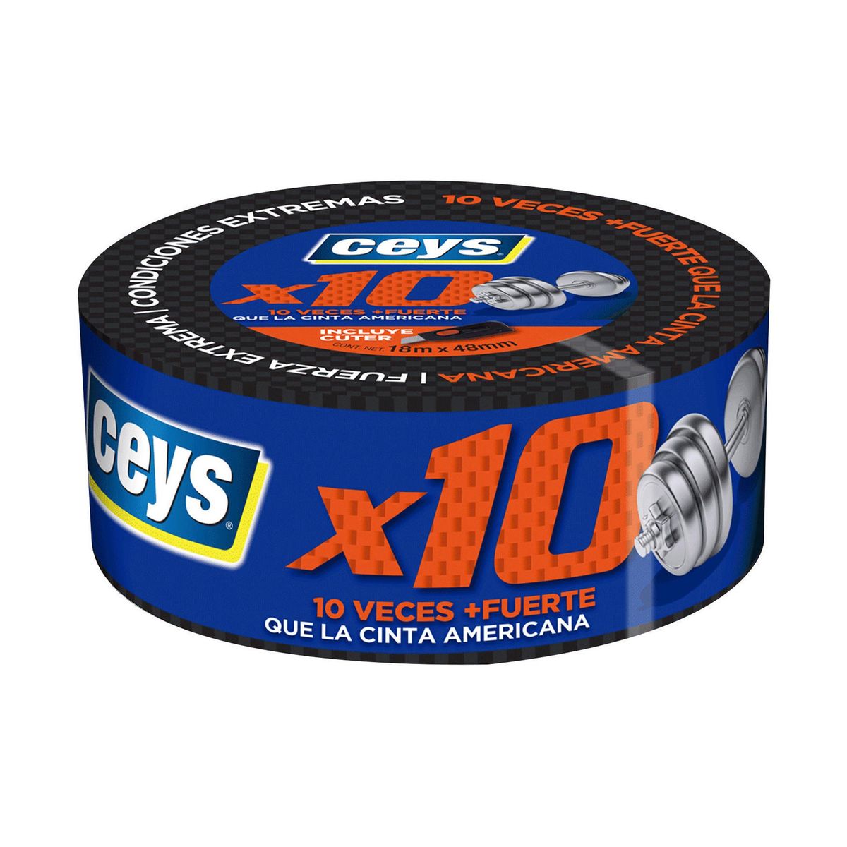 CEYS - Cinta adhesiva reparatodo x 10 18 mt 48mm