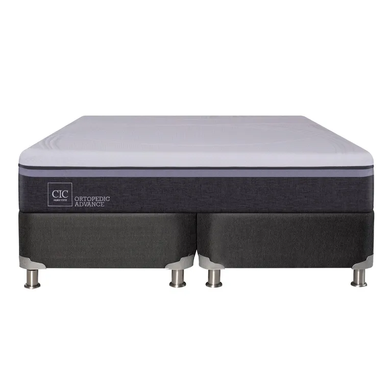 Box Spring King Box Spring Ortopedic Advance Gris