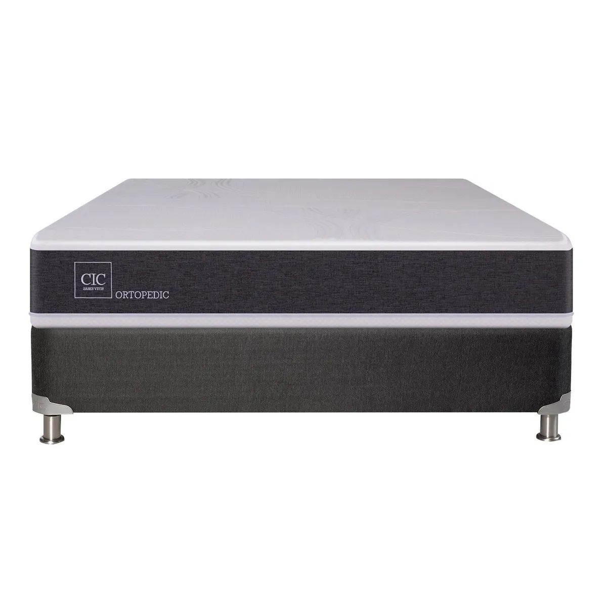 CIC - Box Spring 2 plazas Box Spring Ortopedic B5 negro