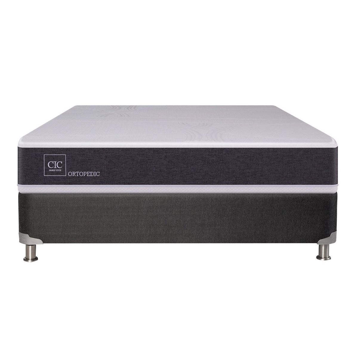 CIC - Box Spring 2 plazas Box Spring Ortopedic B5 negro