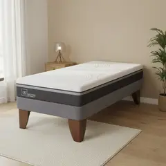 CIC - Cama 1.5 plazas Europea Ortopedic Advance Gris