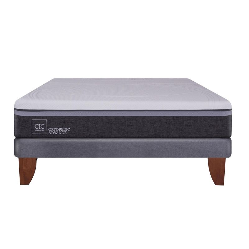 CIC - Cama 2 Plazas Europea Ortopedic Advance Gris