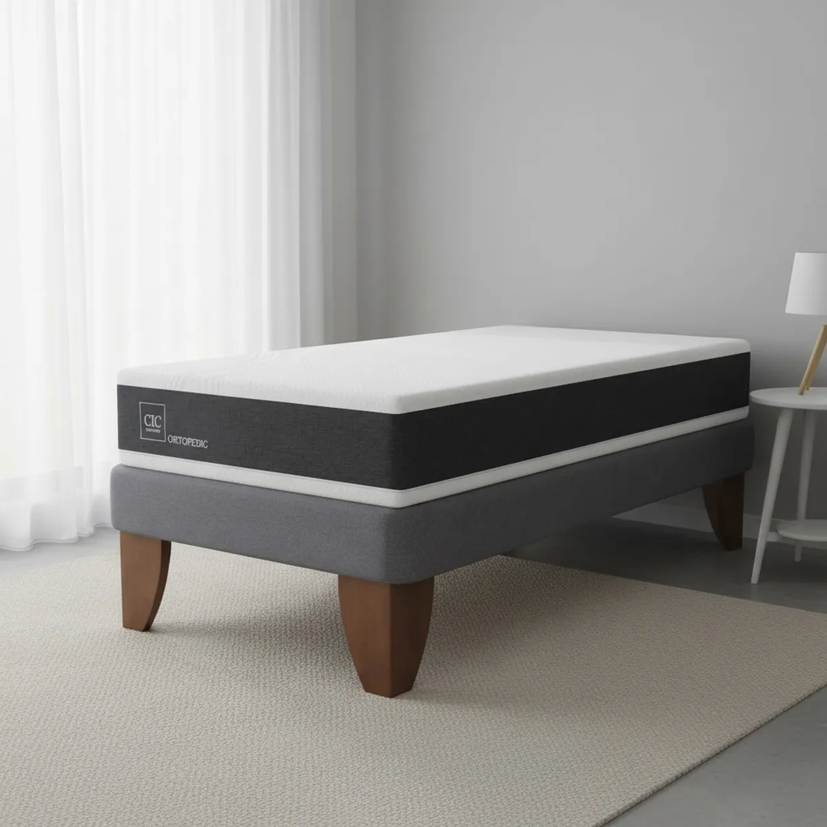 CIC - Cama 1.5 plazas Nido Ortopedic Gris