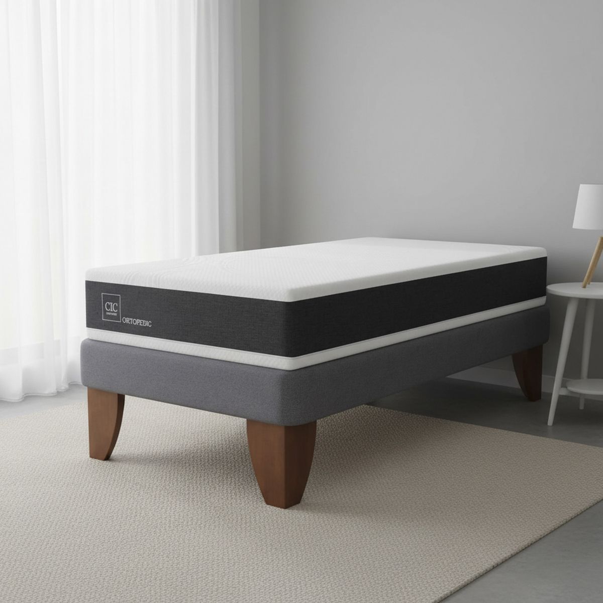 CIC - Cama 1.5 plazas Nido Ortopedic Gris